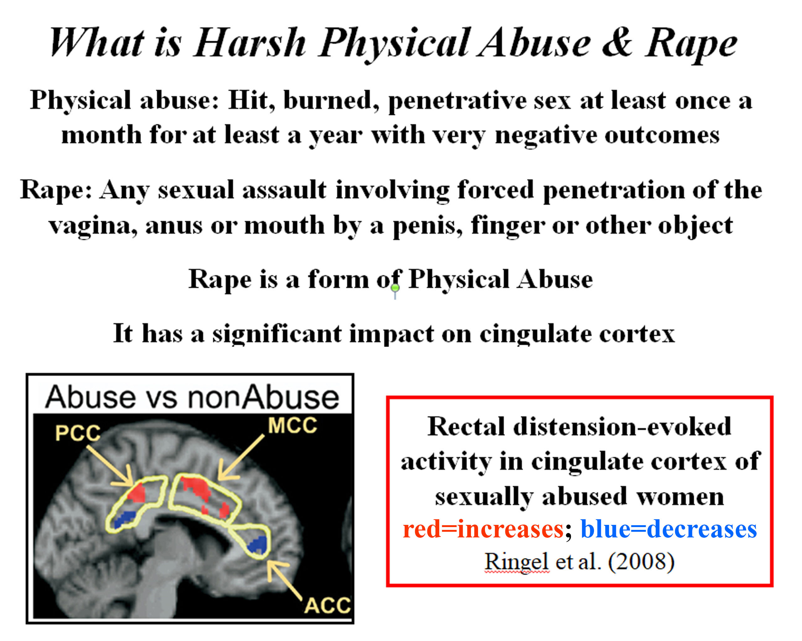 Abuse and Rape Scaled